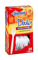 Diamond Daily Super Strong Luncheon Size Forks 24 ct (Pack of 24)