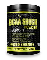 Pristine Foods BCAA Amino Shock Powder | Honeydew Watermelon Flavored | Promotes Lean Muscle Growth | Promotes Tissue Repair | Enhanced Performance | 300 Grams (BCAA Amino Shock Honeydew Watermelon)