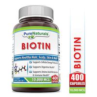 Pure Naturals Biotin 10,000 Mcg, 400 Capsules- Supports Cellular Energy Production, Supports Digestive Health and Immune Health