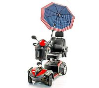 Patriotic Umbrella Holder Assembly J215 Sun and Rain Protection for Many Scooters, Power Chairs, Walkers & wheelchairs