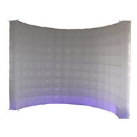 Photo Booth Backdrop Wall - Inflatable Portable Photography Backdrops with LED Changing Lights for Birthday, Graduation，Wedding，Parties (9.8x6.6ft）