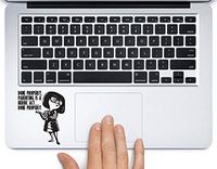 Edna Mode Parenting Quote Disney Printed Trackpad Clear Vinyl Decal Sticker Compatible with Apple MacBook Pro Air 11" 12" 13" 15" All Years Laptop Keyboard (New 13" MacBook Pro)
