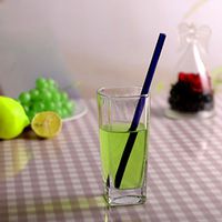 HighlifeS Glass Drinking Reusable Straws Healthy, Perfect Reusable Straw For Smoothies, Tea, Juice, Water, Essential Oils (G)