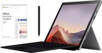 Newest Microsoft Surface Pro 7 12.3" Touch-Screen (2736 x 1824) w/Office Home 2019 and Surface Pen | Intel Core i5-1035G4 | 8GB Memory | 128GB SSD | WiFi | Black Keyboard | Windows 10 | Platinum