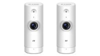D-Link HD Mini Indoor WiFi Security Camera 2-Pack, Cloud Recording, Motion Detection & Night Vision, DCS-8000LH/2PK, Works with Alexa and Google Assistant