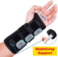 Wrist Brace for Carpal Tunnel, Adjustable Wrist Support Brace with Splints Left Hand, Small/Medium, Arm Compression Hand Support for Injuries, Wrist Pain, Sprain, Sports