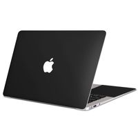 igsticker Ultra Thin Premium Protective Body Stickers Skins Universal Decal Cover for MacBook air 2018 Release Model A1932 009016 Simple　Plain　Black