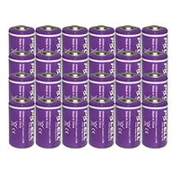 1/2AA Size 3.6V 1200 mAh ER14250 Lithium Batteries 24PC