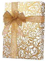 Damask Bloom Wedding Anniversary Gift Wrap Wrapping Paper 15ft Roll with 20 Gift Tags