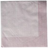 Luxenap Super Lux Disposable Dinner Napkins - Soft and Durable 16" x 16" White with Burgundy Threads Paper Napkins - Disposable and Recyclable - 25-CT - Restaurantware