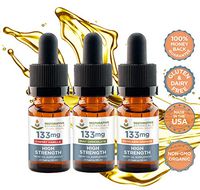 High Strength Hemp Oil Infusion 3 Flavor Gift Pack, 133 mg/ea, Three 0.33 Ounce (10 ml) Samples, Cherry Vanilla, Mint Chocolate and Mandarin Orange Flavors