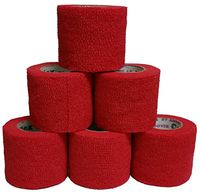 Coflex Cohesive Bandage Red 2'' x 5YD (6 Roll Pack)