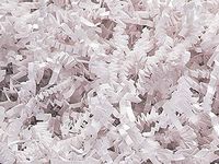 White Crinkle Cut Paper Shred 10 lb Box ~ Spring-fill Shred - WRAPS-ZF10WH