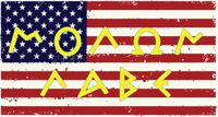 WickedGoodz 2pc American Flag Molon Labe Vinyl Decal Set - Perfect Set