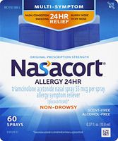 Nasacort Allergy 24 Hour Nasal Spray, 60 Sprays (0.37 fl. oz)