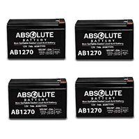 4 Pack New AB1270 12V 7AH B&B Battery BP7-12 Replacement Battery 12V 7Ah