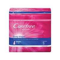 CAREFREE ACTIFRESH Body Shape Regular UNSCENTED NO Wings 20CT (Pack of 10)