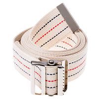 COW&COW Gait Belt 100inch - with Metal Buckle - Transfer Walking and Standing Assist Aid for Caregiver Nurse Therapist 2 inches(Beige)