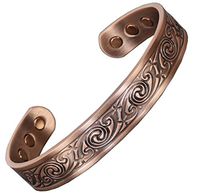 Holistic Magnets® Copper Magnetic Bracelet Men Women Arthritis Pain Relief Tendonitis Joint Wrist Healing Bracelet (SLK)-Celtic Spiral Knot (M: Wrist 6.5-7.6 inch)