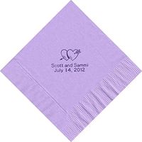 50 Printed Personalized Luncheon Dinner Party Napkins