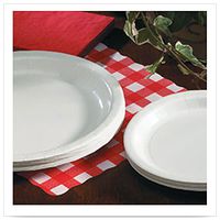 Hoffmaster White Coated Paper Plate, 7 inch - 1000 per case.