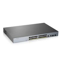 ZyXEL 24-Port Gigabit 375W High Powered Poe+ Smart Managed IP and CCTV Surveillance Switch (GS1350-26HP)