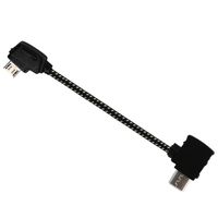 Rantow Nylon Braided Video Date Cables for DJI Mavic Pro Drone Remote Controller (9.3cm Reverse Micro-USB to Micro-USB)