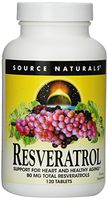 Source Naturals Resveratrol 80mg, 120 Tablets