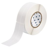 Brady THT-82-427-0.5 2" Width x 6" Height, B-427 Self-Laminating Vinyl, Matte Finish White/Translucent Thermal Transfer Printable Label (500 per Roll)