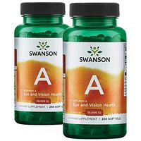 Swanson Vitamin A 10000 Iu (3000 mcg) 500 Sgels 2 Bottles