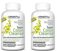 Health Plus Super Colon Cleanse: 10-Day Cleanse -Detox  12 Cleanses, 480 Capsules