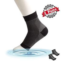 Portzon Foot Sleeves, 2 Pairs Toeless Socks Unisex for Sports