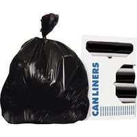 AccuFit H6045TKR01 Can LIner, Accufit, 23 Gal.9mil, 30-Inch x45-Inch, 10RL/CT, Black