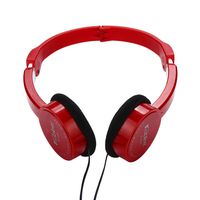  SimplylinKubite Kids Wire Headphones On Ear Foldable Stereo Headset for Kids Earphone (Red)