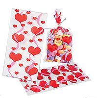 Cellophane Valentine Mini Goody Bags (2 Dozen)