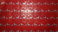 Trim A Home Festive Christmas Wrapping Paper 6.66 YD x 2.5 FT. 50 SQ FT. 1 Roll Red Paper with Silver Reindeer & Snow Flakes Wrapping Paper