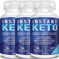 Instant Keto Pills - Insta Burn Fat for Energy Not Carbs - Boost BHB Ketones - Burn Stubborn Fat - Increase Energy & Focus - RawNatural Nutrition - (3 Month Ketosis Supply)