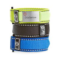 StickyJ USA Adjustable Diabetes Sport Bracelet Pack for Men