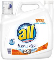 All Free Clear Oxi Liquid Detergent, 141 Ounce