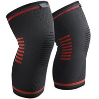 Sable Knee Brace Support Compression Sleeves for Men and Women, 1 Pair FDA Registered Wraps Pads for Arthritis, ACL, Running, Pain Relief, Injury Recovery, Basketball and More Sports