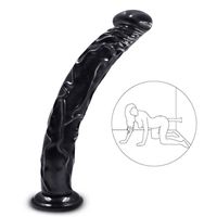 YUQIUSHU Huge Massage Wand Double Pleasure Toy (14" Long,2"Wide) Real Feel Male Tool-Toy for Women (Color : Black)