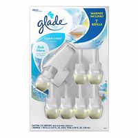 Glade Clean Linen PlugIns Scented Oil Warmer and Refills, 7 ct.