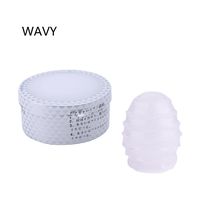 keaiduoa Pocket Sex Toy Male Masturbators Egg Cup Clear Realistic Vagina Pussy for Men