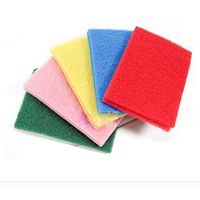 Simplylin10pcs New Kitchen Home Scouring Scour Scrub Cleaning Pads Random Color