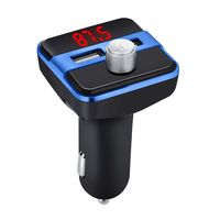 Bluetooth FM Transmitter for Car, Sandistore Bluetooth Car Adapter, Wireless Radio Adapter USB Charger Mp3 Player with Dual USB Charging Ports,Support Micro SD Card/USB Flash Drive (Blue)