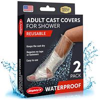 Waterproof Leg Cast Covers for Shower - 100% Reusable - Adult Leg Cast Cover - Half Leg Cast Protector for Shower - 2 Pack