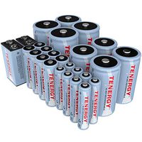 Tenergy High Capacity NiMH Rechargeable 26-Cell Battery Package: 8AA/8AAA/4C/4D/2 9V