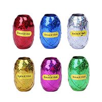 FENICAL Curling Ribbon Assorted Color Balloons Ribbons DIY Gift Wrap Accessories 12Pcs 10m (6 Color Mixed)