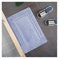 GHHZZQ Bathtub Mat Non-Slip Absorbent Superfine Fiber Bathroom Rugs Foot Pad Machine Washable, 11 Colors, 2 cm Thick, 4 Sizes (Color : A-Gray, Size : 50x78cm)