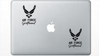 Air Force Girlfriend HenryDecal5551141 Set Of Two (2x) , Decal , Sticker , Laptop , Ipad , Car , Truck